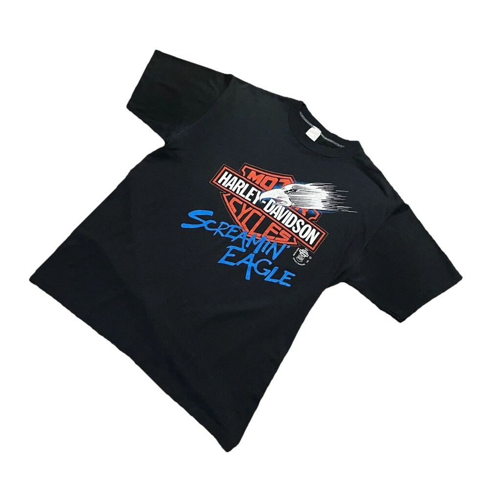 Robison Harley Davidson 1985 Screaming Eagle Original Single Stitch T-Shirt Lg